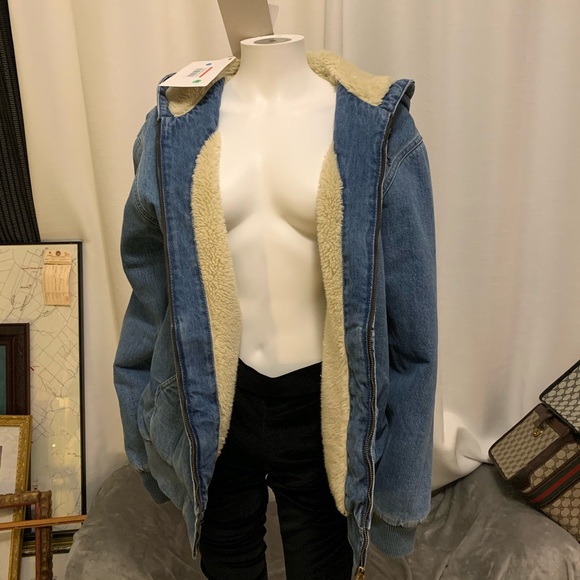 SOLD European Carhartt Sherpa Denim WorkCoat - Picture 7 of 7